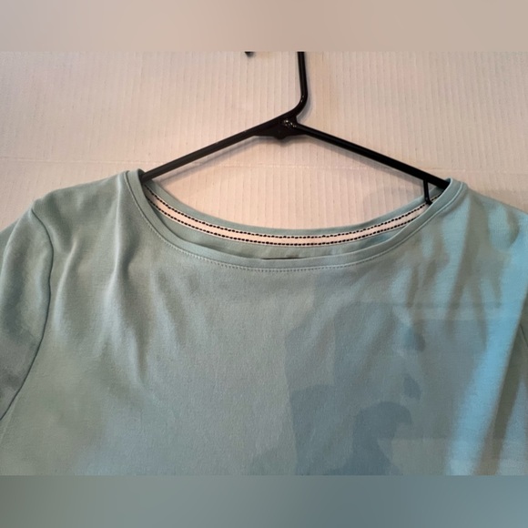 TALBOT’S BATEAU NECK TEE BLUE ICE. SIZE XL - Picture 3 of 6
